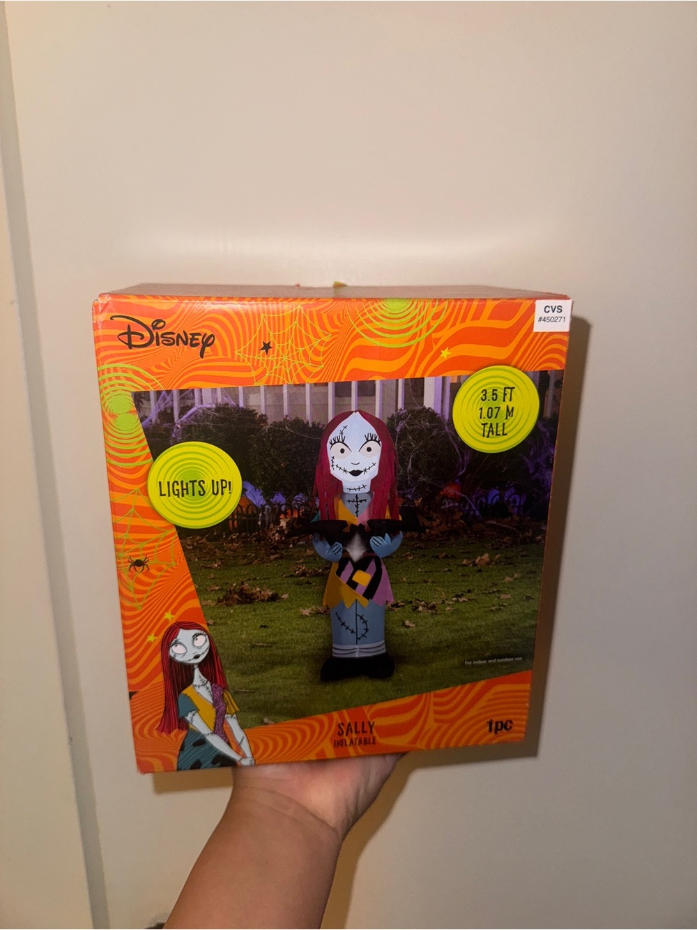 Disney Sally Inflatable Halloween Decor Lights Up 3.5 FT